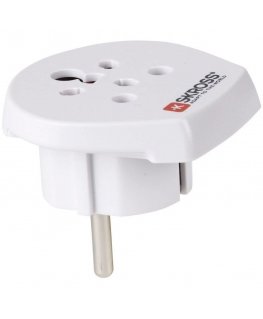 Skross 1.500217-E elektripistiku adapter Tüüp C (Europistik) Universaalne Valge
