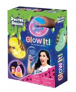 Doctor Squish Glow It! squihy-pallokoneen täyttöpakkaus