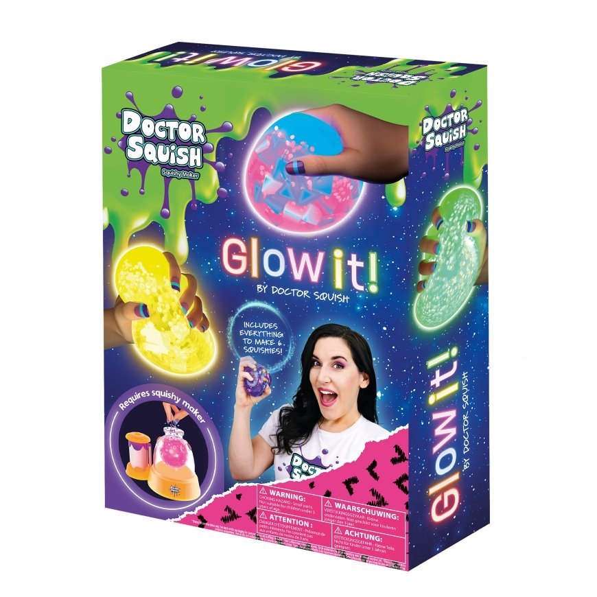 Doctor Squish Glow It! squihy-pallokoneen täyttöpakkaus