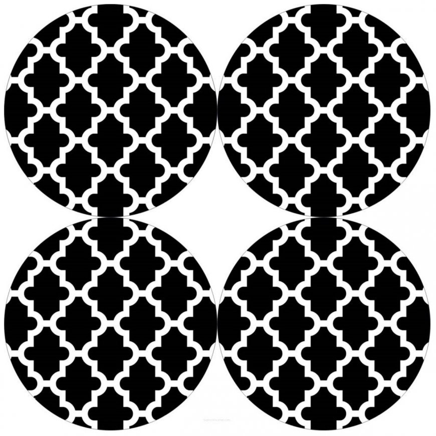 Bertoni 4D Round Table Mats Set - MAROCO NIGHT