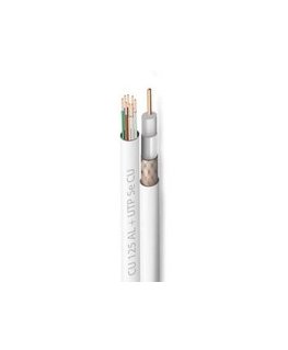 Кабель Zircon 2в1 CAT5e CU витая пара + RG6 CU антенна 100м