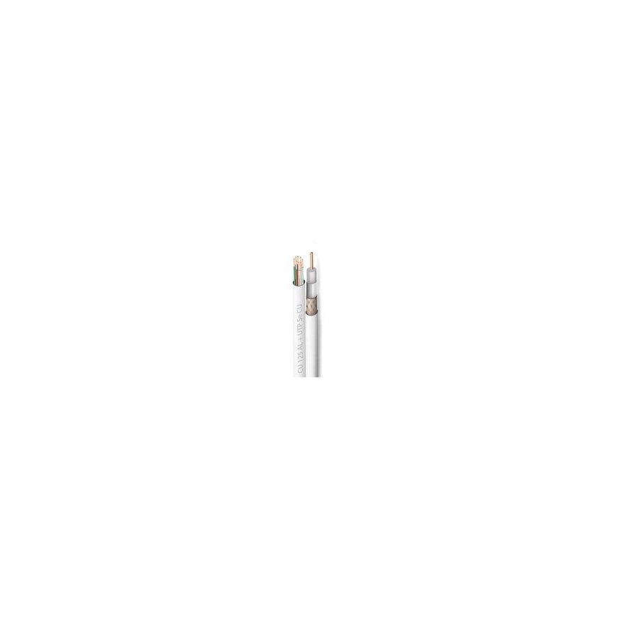Zircon 2in1 kaabel CAT5e CU pöördjuhtmed + RG6 CU antenn 100m