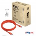 CLUB3D USB2 Type-C Bi-Directional Cable, Data 480Mb,PD 240W(48V/5A) EPR M/M 2m CLUB3D USB2 Type-C Bi-Directional Cable, Data 480Mb,PD 240W(48V/5A) EPR M/M 2m