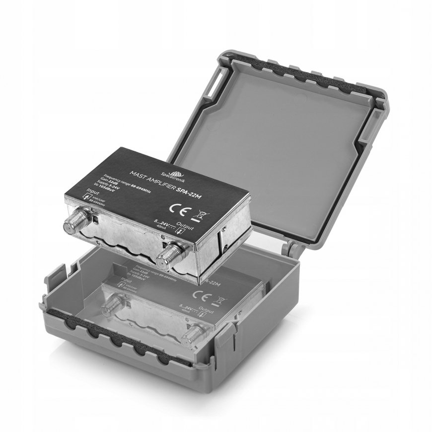 Spacetronik mastu pastiprinātājs VHF/UHF 5-24V SPA-22M