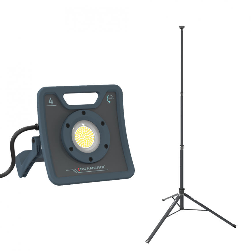 Työvalo MULTI-LED, 4000 lumenia, 29W, NOVA 4, SCANGRIP 03.6202 + jalusta 2m 03.5685 [49.0594]