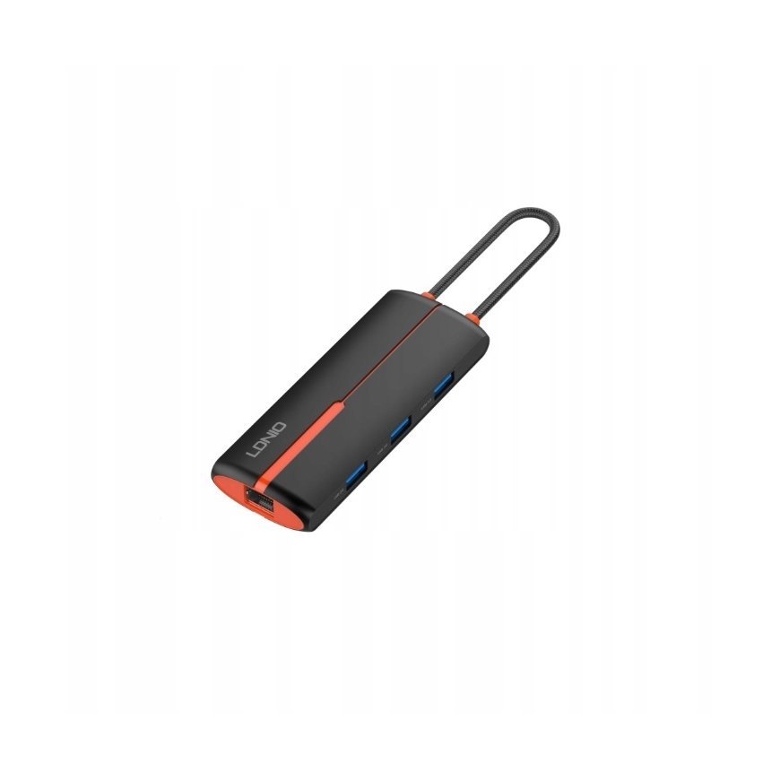 Ldnio USB-C 6w1 Adapter HUB USB 3.0 HDMI PD RJ45 100W B