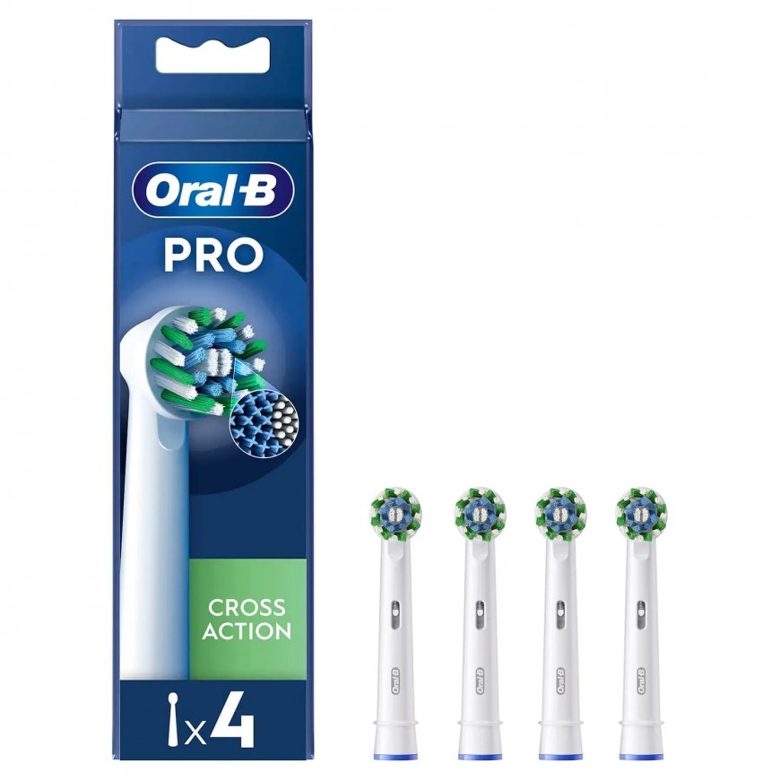 Oral-B CrossAction 4 vnt Balta