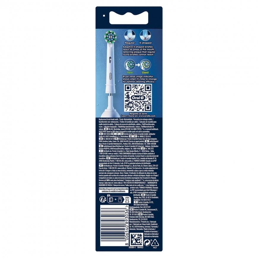 Oral-B CrossAction 4 vnt Balta – 3