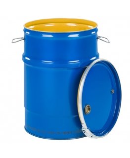 Beczkopol Пленочная бочка OH 100L, съемная крышка, 2 и 3/4 пробки, лакированный внутренний слой - синий