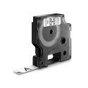DYMO D1 Durable - Black on White - 12mm markeerimisteip Must valgel taustal