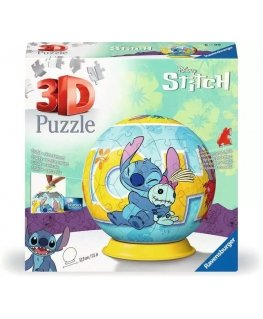 Ravensburger 3D Puzzle Ball: Disney Stitch ЗД пазл 73 шт Мультфильмы