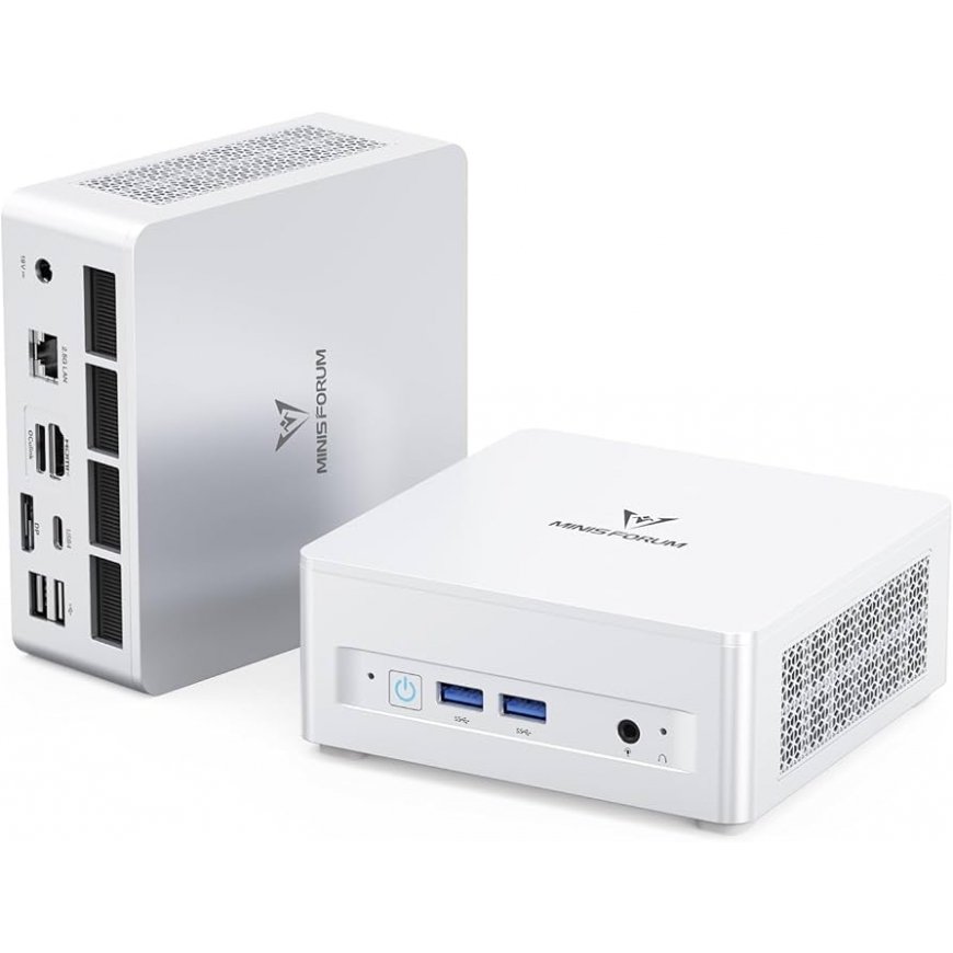 Minisforum-tietokone AMD Ryzen 7 8845HS 32GB M.2 1TB