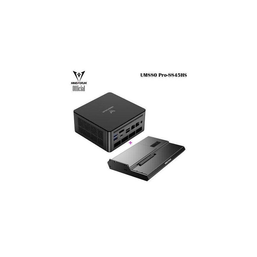 Minisforum-tietokone AMD Ryzen 7 8845HS 32GB M.2 1TB – 2