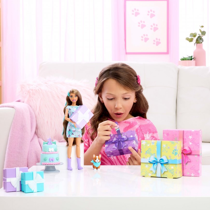 Barbie Party Unboxed -nukke ja tarvikkeita – 4