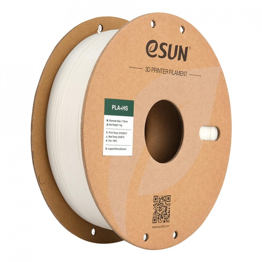 eSUN PLA+HS Polylaktidi plus (PLA+) Valkoinen 1 kg