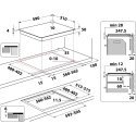 Whirlpool WF S3660 CPNE Melns Iebūvēts 60 cm Zonas indukcijas plīts 4 zone(s)