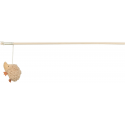 Rotaļlieta kaķiem - Trixie Xmas playing rod, hedgehog, wood, 48 Rotaļlieta kaķiem - Trixie Xmas playing rod, hedgehog, wood, 48