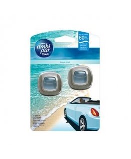 Освежитель воздуха для автомобилей AMBI PUR Car Ocean Mist 2X2 мл