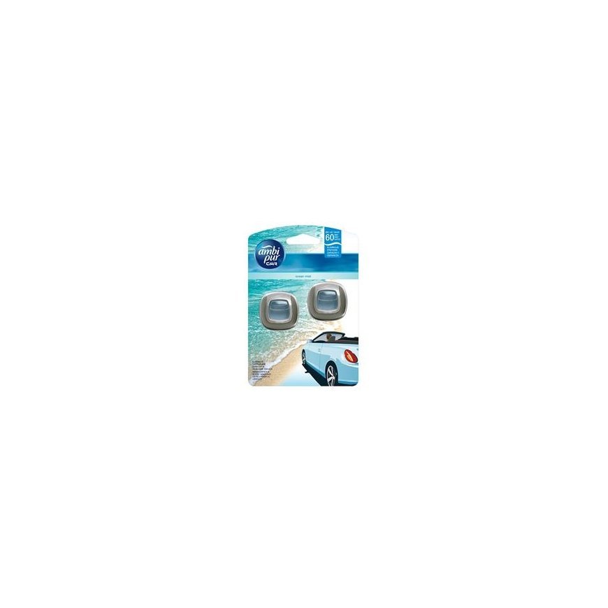 Освежитель воздуха для автомобилей AMBI PUR Car Ocean Mist 2X2 мл