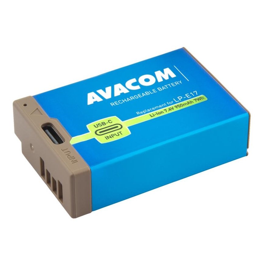 AVACOM akumuliatorius Canon LP-E17 USB-C ličio jonų 7.4V 950mAh 7Wh