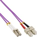 InLine Fiber Optical Duplex Cable LC/SC 50/125µm OM4 1m InLine Fiber Optical Duplex Cable LC/SC 50/125µm OM4 1m