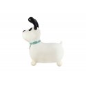 bo. Jumping animal - White dog bo. Jumping animal - White dog