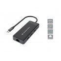 Conceptronic DONN14G dokstacija Vadu USB 3.2 Gen 1 (3.1 Gen 1) Type-C Pelēks Conceptronic DONN14G dokstacija Vadu USB 3.2 Gen 1 (3.1 Gen 1) Type-C Pelēks