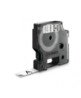 DYMO D1 Durable - Black on White - 12mm marķēšanas lenta Melns uz balta