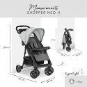 Hauck SHOPPER NEO II Įprastas vaikiškas vežimėlis 1 sėdynė(ės / ių) Juoda, Pilka Hauck SHOPPER NEO II Įprastas vaikiškas vežimėlis 1 sėdynė(ės / ių) Juoda, Pilka