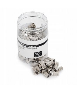 Spacetronik TV-FT01 retractable F plug 100 pcs.