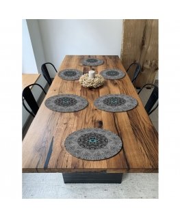 Bertoni 6D Round Table Mat Set - LOOK