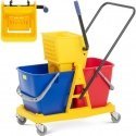 Ulsonix Floor Cleaning Trolley with Drill, 32 Liters Ulsonix Floor Cleaning Trolley with Drill, 32 Liters