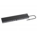 Conceptronic DONN32B dokstacija Vadu USB 3.2 Gen 1 (3.1 Gen 1) Type-C Pelēks, Sudrabs