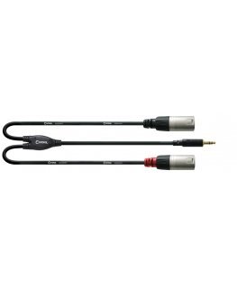 Cordial CFY 3 WMM-LONG audio cable 3 m 3.5mm 2 x XLR (3-pin) Black, Silver