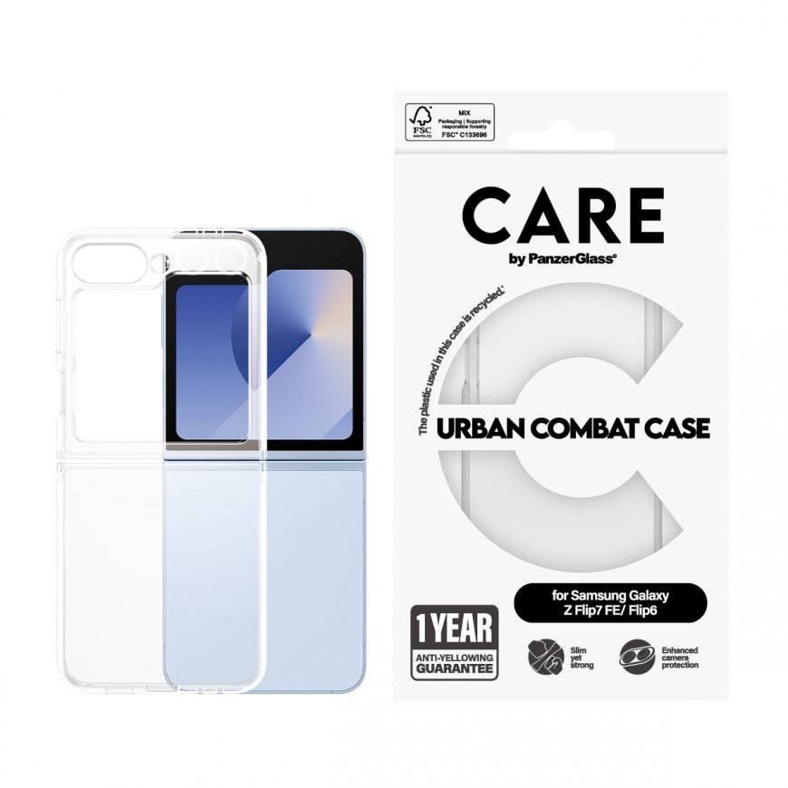 PanzerGlass CARE by ® Flagship Case Urban Combat w. Clear Frame Samsung Galaxy Z Flip7 FE | Flip6 mo – 2
