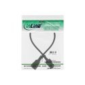 InLine cold device extension, C13 / C14, black, 0.5m InLine cold device extension, C13 / C14, black, 0.5m