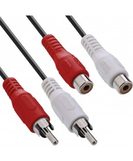InLine 89935 аудио кабель 5 m 2 x RCA Черный