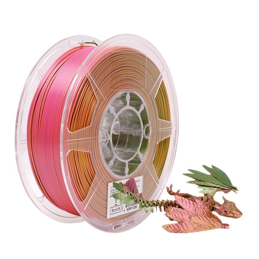 eSun EPLA-SILK MYSTIC 1kg 1.75mm - Kulta/Punainen/Vihreä – 2