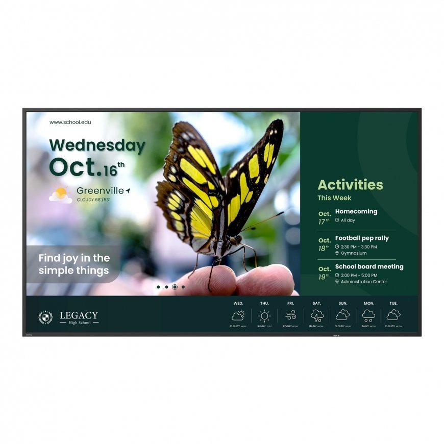 BenQ ST5504 Digital signage lameekraan 139,7 cm (55") LCD 350 cd/m² 4K Ultra HD Must Sisseehitatud p