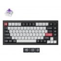 Keychron Q1 HE klaviatūra Universalus USB + RF Wireless + Bluetooth QWERTY Šiaurės šalių Juoda, Pilk Keychron Q1 HE klaviatūra Universalus USB + RF Wireless + Bluetooth QWERTY Šiaurės šalių Juoda, Pilk