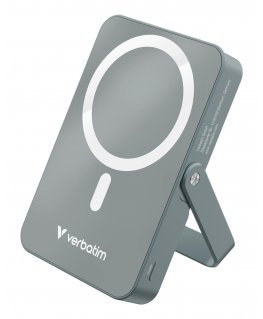 Verbatim Charge 'n' Go Magnetic Wireless Ličio polimeras (LiPo) 10000 mAh Belaidis įkrovimas Pilka