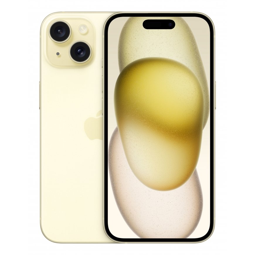 Apple iPhone 15 15,5 cm (6.1") Kaksois-SIM iOS 17 5G USB Type-C 512 GB Keltainen