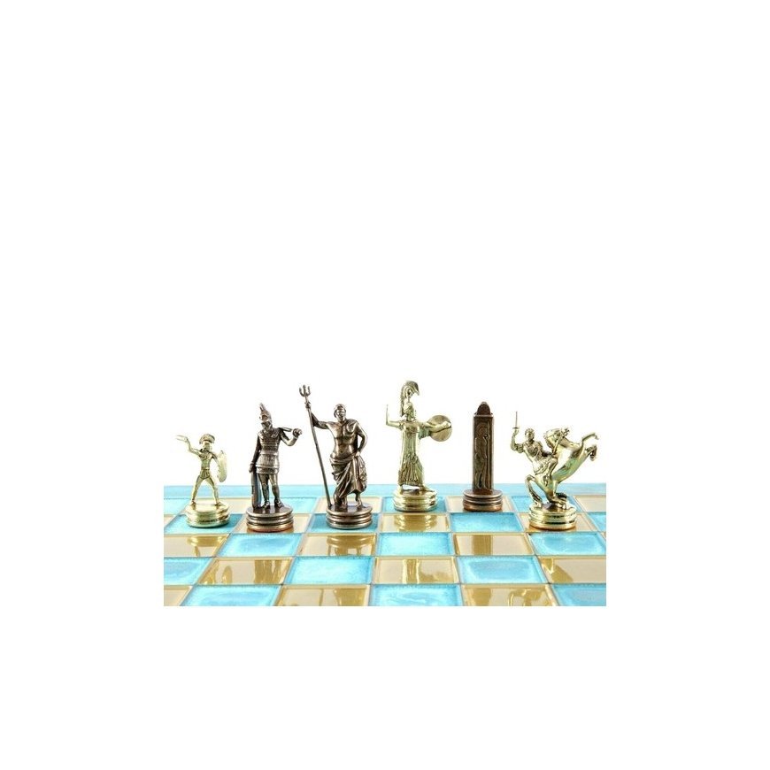 Chess Set - Manopoulos Walnut 40x40cm Staunton Weighted Pieces – 2