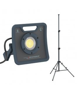 MULTI-LED Work Lamp, 6000 lumens, 41W, NOVA 6, SCANGRIP 03.6203 + 3m Tripod 03.5431 [49.0595]