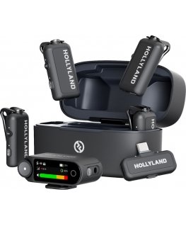 Hollyland LARK MAX 2 Combo 4 žmonių versija su kamera RX + USB-C RX mikrofonų sistema