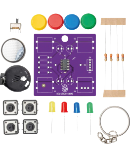 Soldered Reaction Game - Educational Soldering Kit - Attiny404 - Soldered 333139
