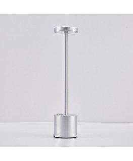 LED-pöytälamppu ladattavalla akulla, metallinen, 34 cm