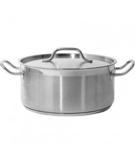 Zems katls ar vāku SS 28x13 8L