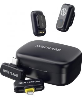 Hollyland LARK A1 Combo with USB-C RX + Lightning RX + Charging Case microphone system