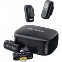 Hollyland LARK A1 Combo ar USB-C RX + Lightning RX + uzlādes korpusu mikrofonu sistēma Hollyland LARK A1 Combo ar USB-C RX + Lightning RX + uzlādes korpusu mikrofonu sistēma